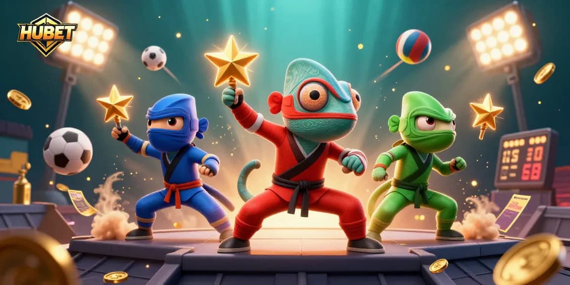 Engage with HUBET's thrilling gaming atmosphere showcasing dynamic sports betting action with vibrant visual elements.