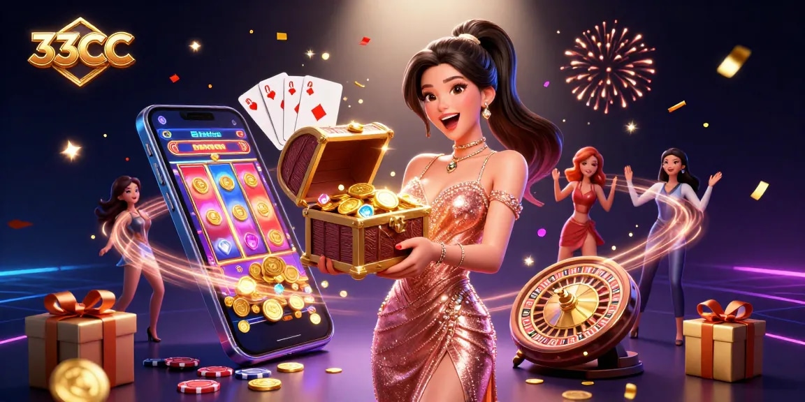 Win big with 33CC at an immersive digital casino experience filled with treasures!
