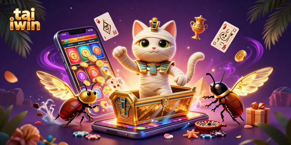 Experience excitement at tai iwin with a vibrant 3D scene of casino action and adventure.
