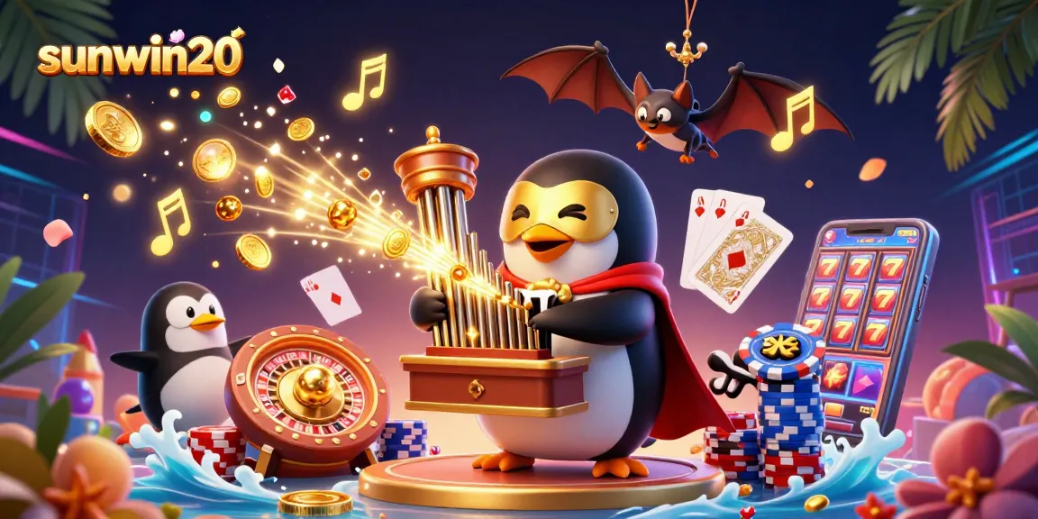 Experience the excitement of sunwin20 with animated casino games featuring golden coins and vibrant characters.